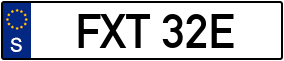 Trailer License Plate
